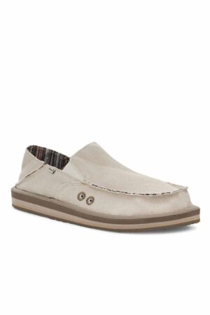 This is an image of Men Shoes Sanuk Men’s VAGABOND ST HEMP Sidewalk Surfer Shoes