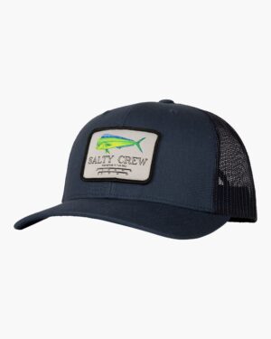 This is an image of Hats New Arrivals Salty Crew Men’s Mahi Mount Retro Trucker Hat
