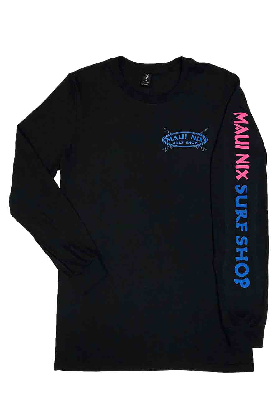 Maui Nix Neon Cross 100% Long Sleeve Tee - Maui Nix Surf Shop