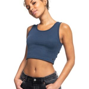 This is an image of New Arrivals Tanks Tees and Tops Women Roxy Women’s Good Keepsake Cropped Tank Top