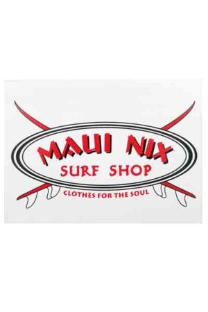 This is an image of Men Stickers Stickers Women MAUI NIX BASIC OVAL BOARD STICKER