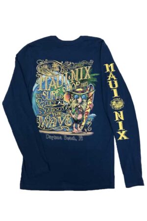This is an image of Long Sleeves and Hoodies Long Sleeves and Hoodies MAUI NIX’ ITS ALL ABOUT THE WAVE’ LONG SLEEVE TEE