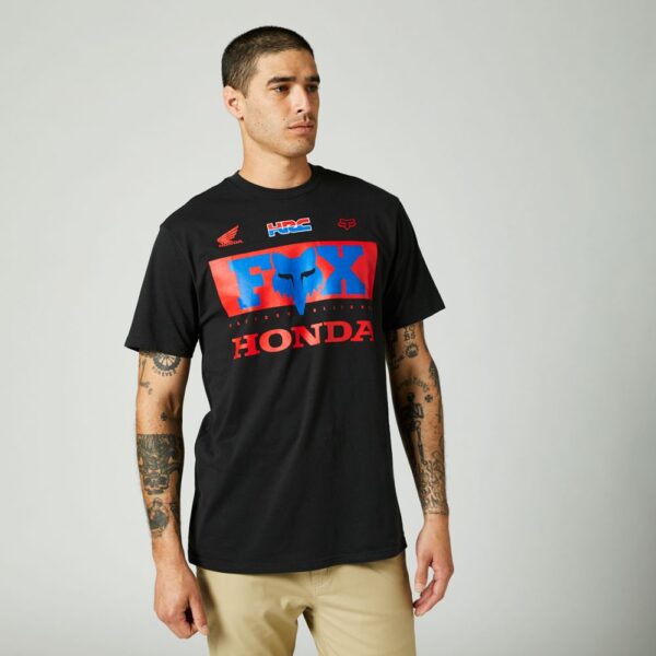 This is an image of Men New Arrivals Tees and Tanks Fox Men’s HONDA PREMIUM TEE