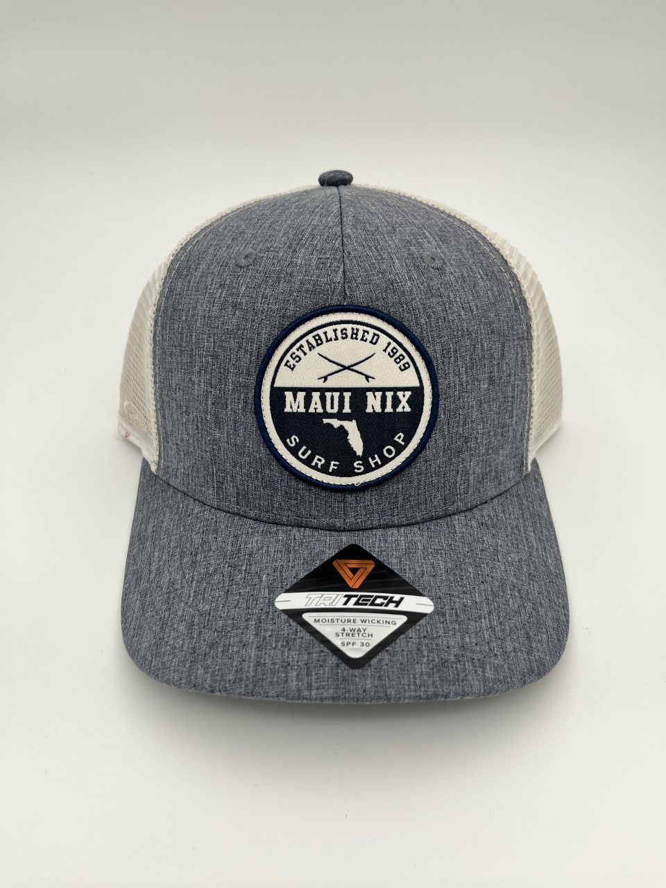 Maui Nix Round SLT CRV HIGH CROWN Trucker Hat - Maui Nix Surf Shop