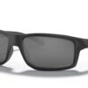 This is an image of Sunglasses Sunglasses Oakley Gibston Matte Black/Prizm Black Sunglasses