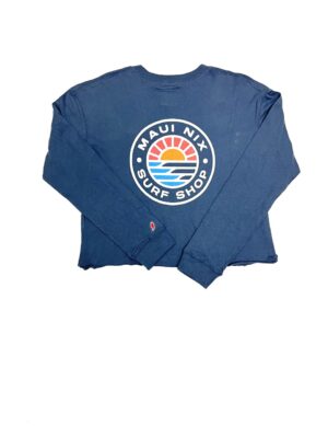 This is an image of Long Sleeves and Hoodies Maui Nix Clothesline Long Sleeve Midi Top