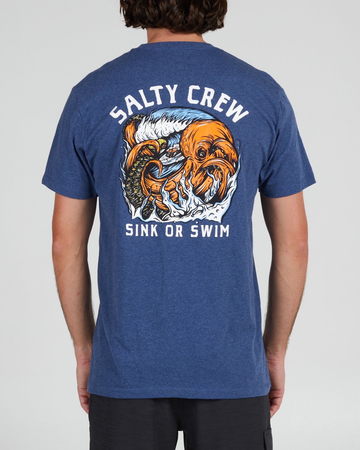 Salty Crew Men's Tsunami Navy Heather S/S Standard Tee