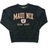 This is an image of Men Women Maui Nix Crew Sweat Maui Applique