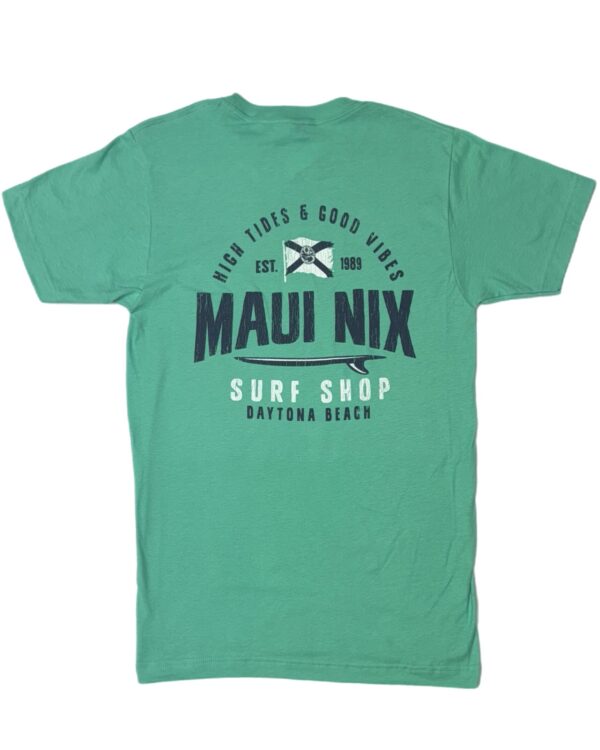 This is an image of Men Tees Tees Women Maui Nix Tattered Florida Flag Tee