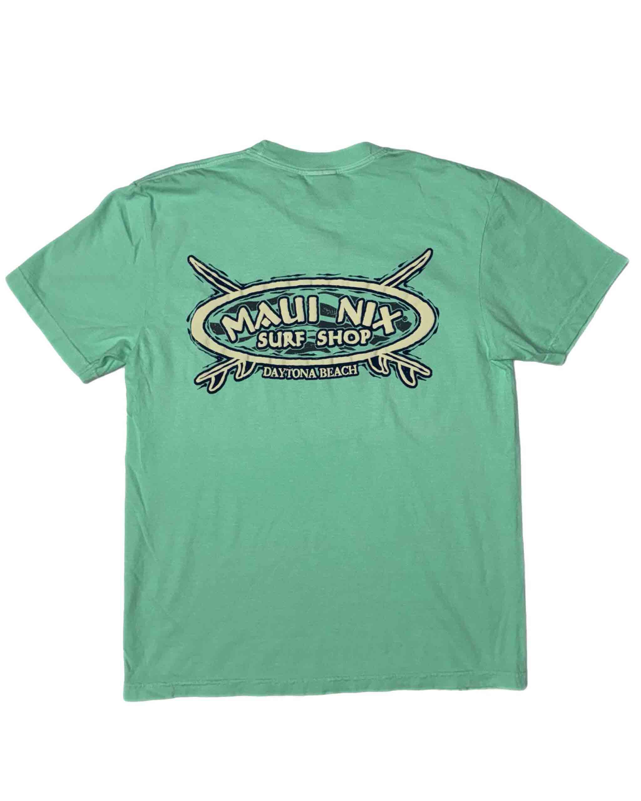 This is an image of Men Tees Tees Women Maui Nix Puffy Logo SS