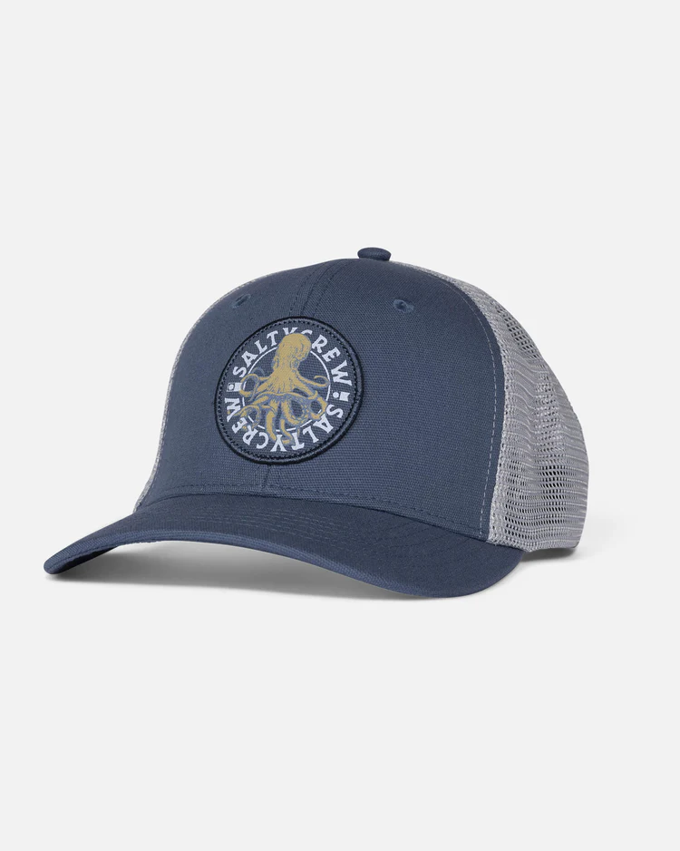 This is an image of Hats Men Salty Crew Men’s Tentacles Retro Trucker Hat
