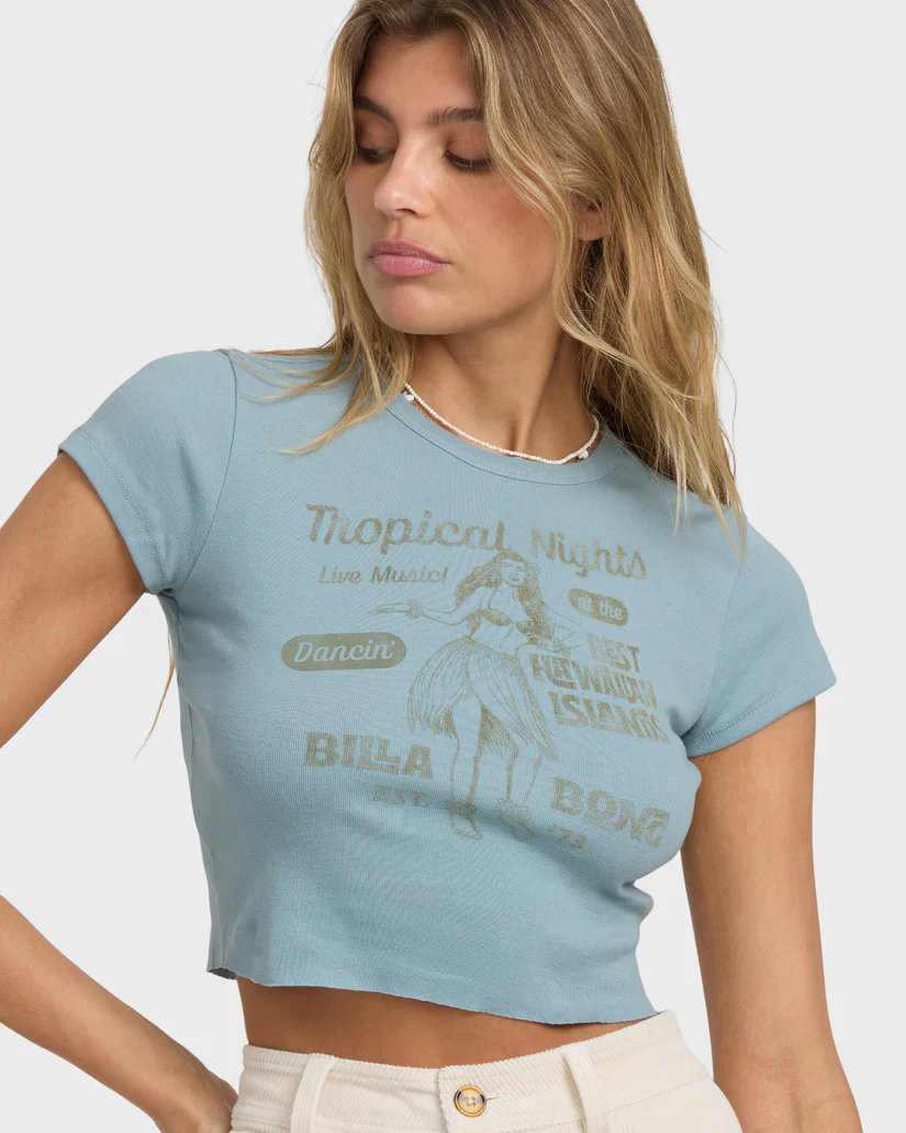 This is an image of womens billabong pretty sweet day short sleeve t-shirt