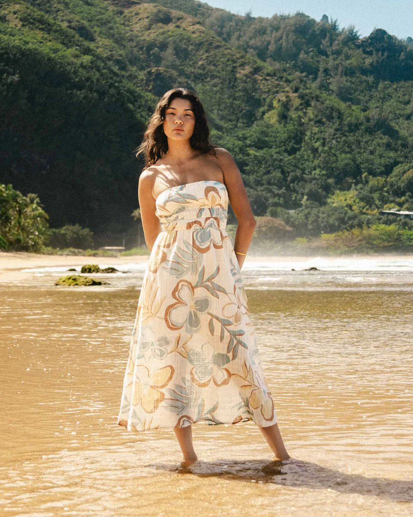 This is an image of womens billabong in the sky midi dress