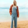 This is an image of womens billabong pacific time denim overall