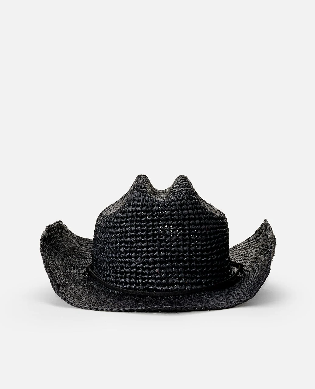 This is an image of rip curl crushable straw cowgirl hat