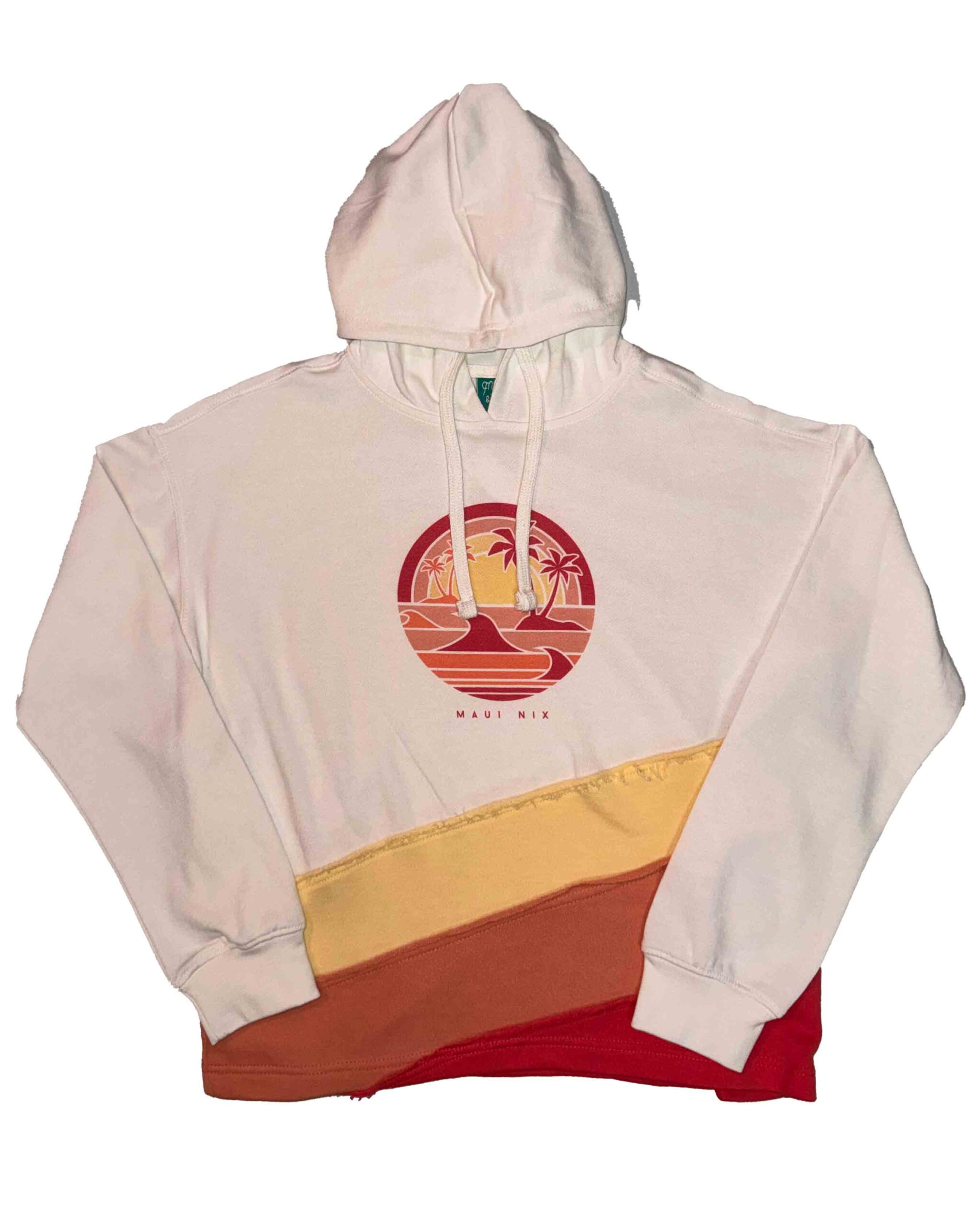 This is an image of Maui Nix Mood and Vibe Colorblock Hoodie