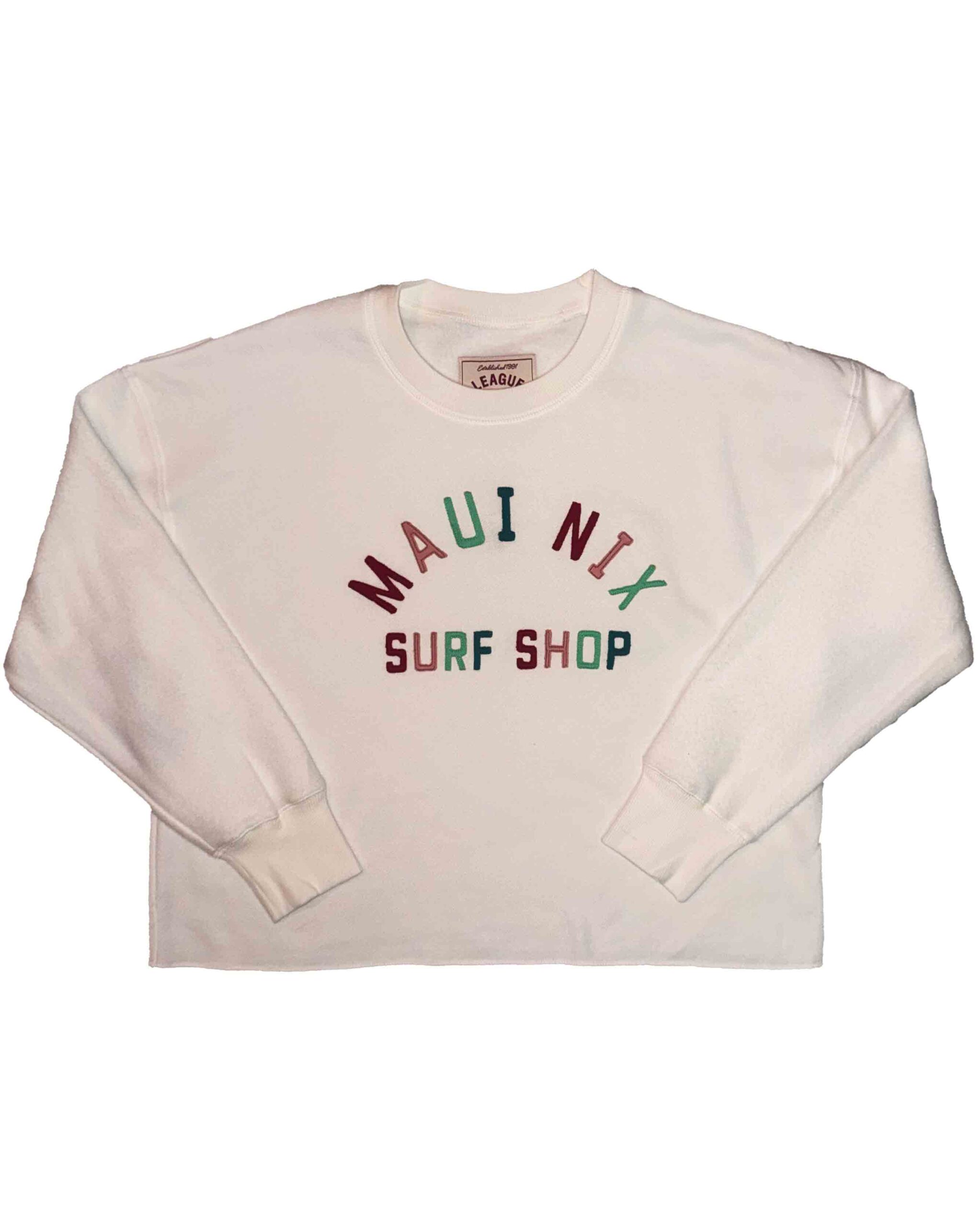 This is an image of Maui Nix Rainbow Reverse Fleece