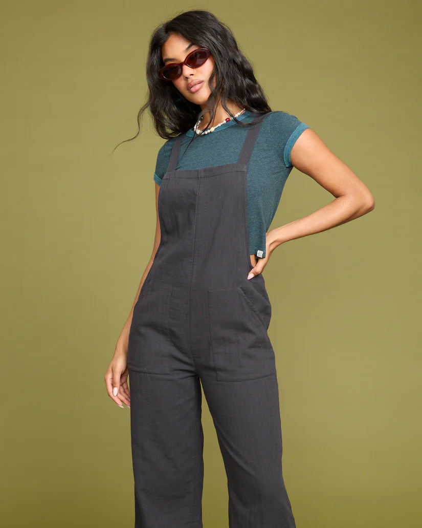 This is an image of womens billabong pacific time jumpsuit