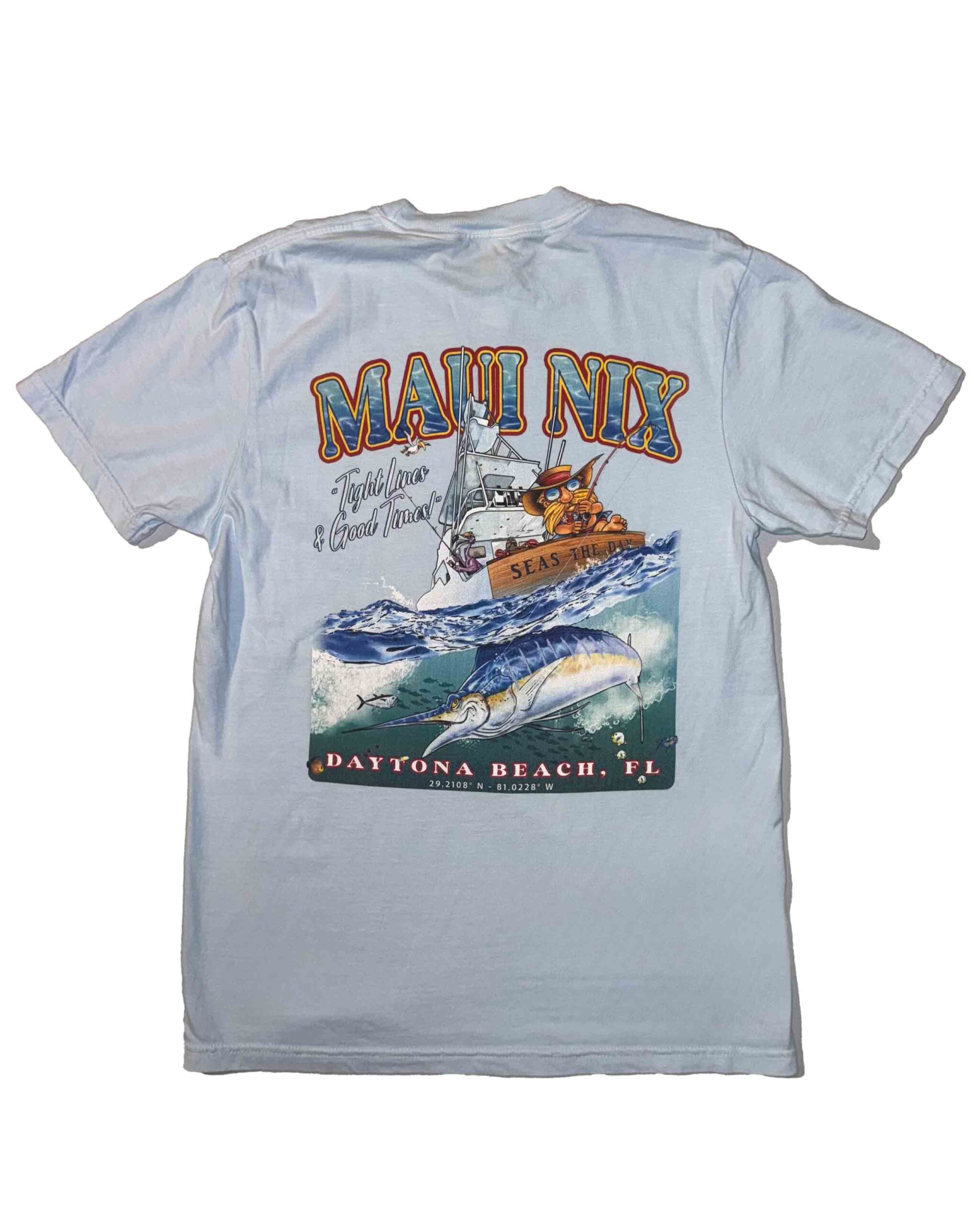 This is an image of Maui Nix Retro Sailfish Tee