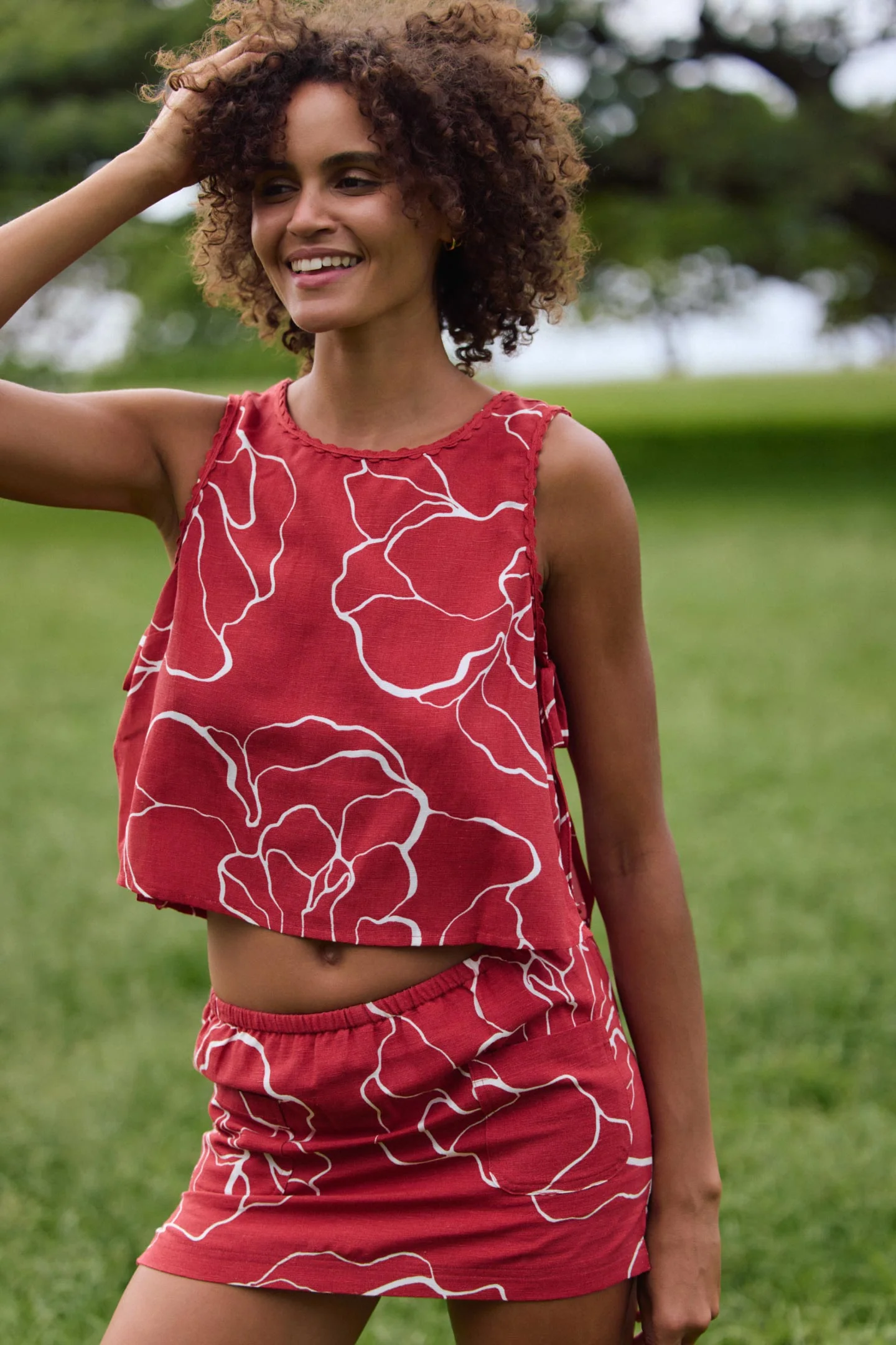 This is an image of oneill womens Athena Floral Top
