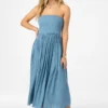 This is an image of oneill womens Piper Dress Midi Dress