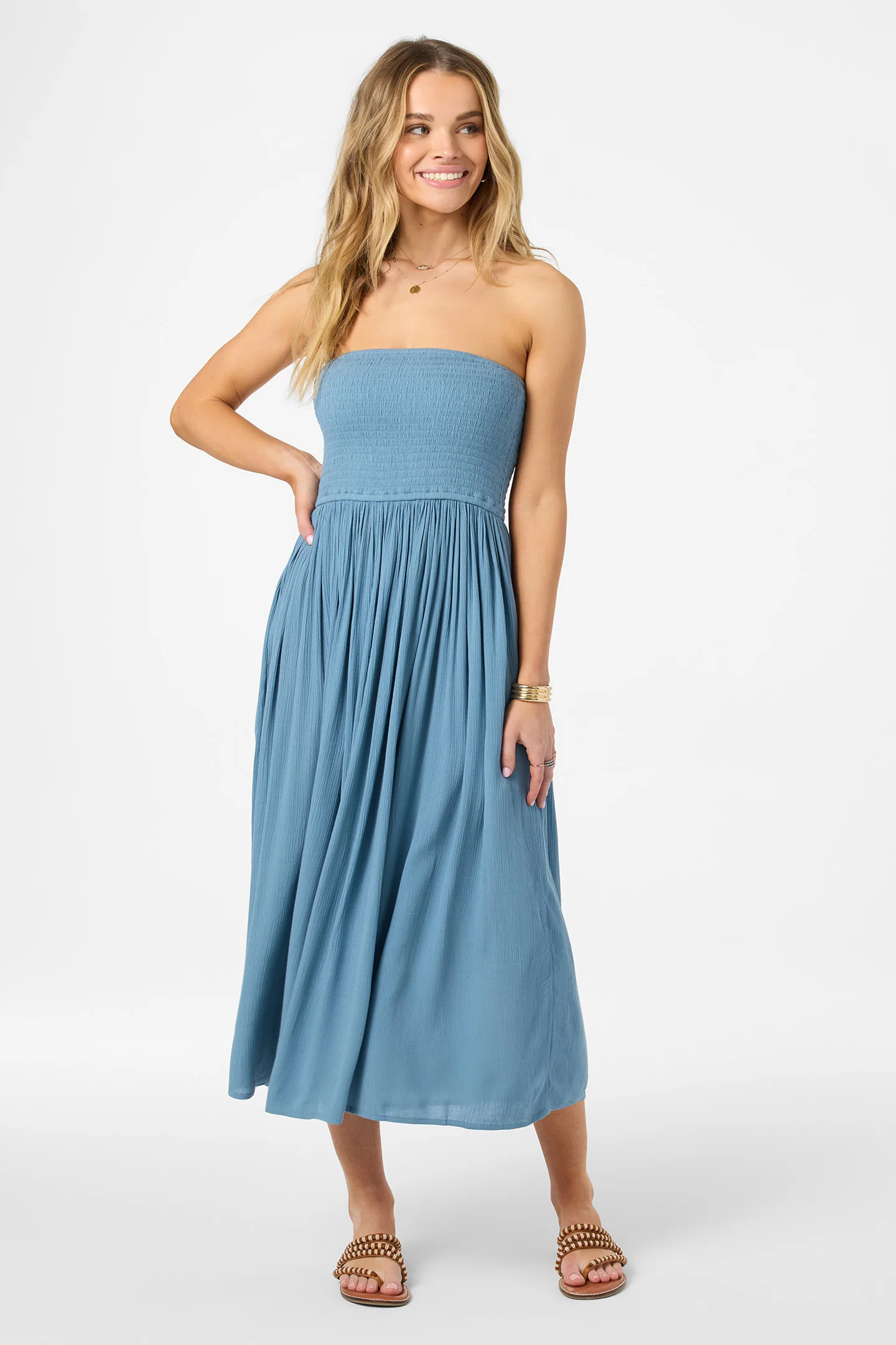 This is an image of oneill womens Piper Dress Midi Dress