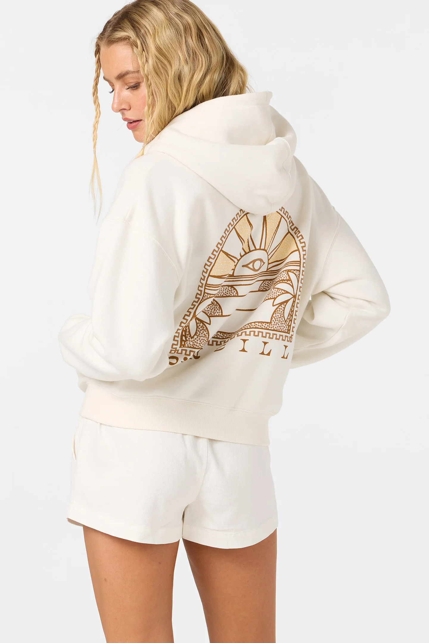 This is an image of Sun Eye Relaxed Hoodie
