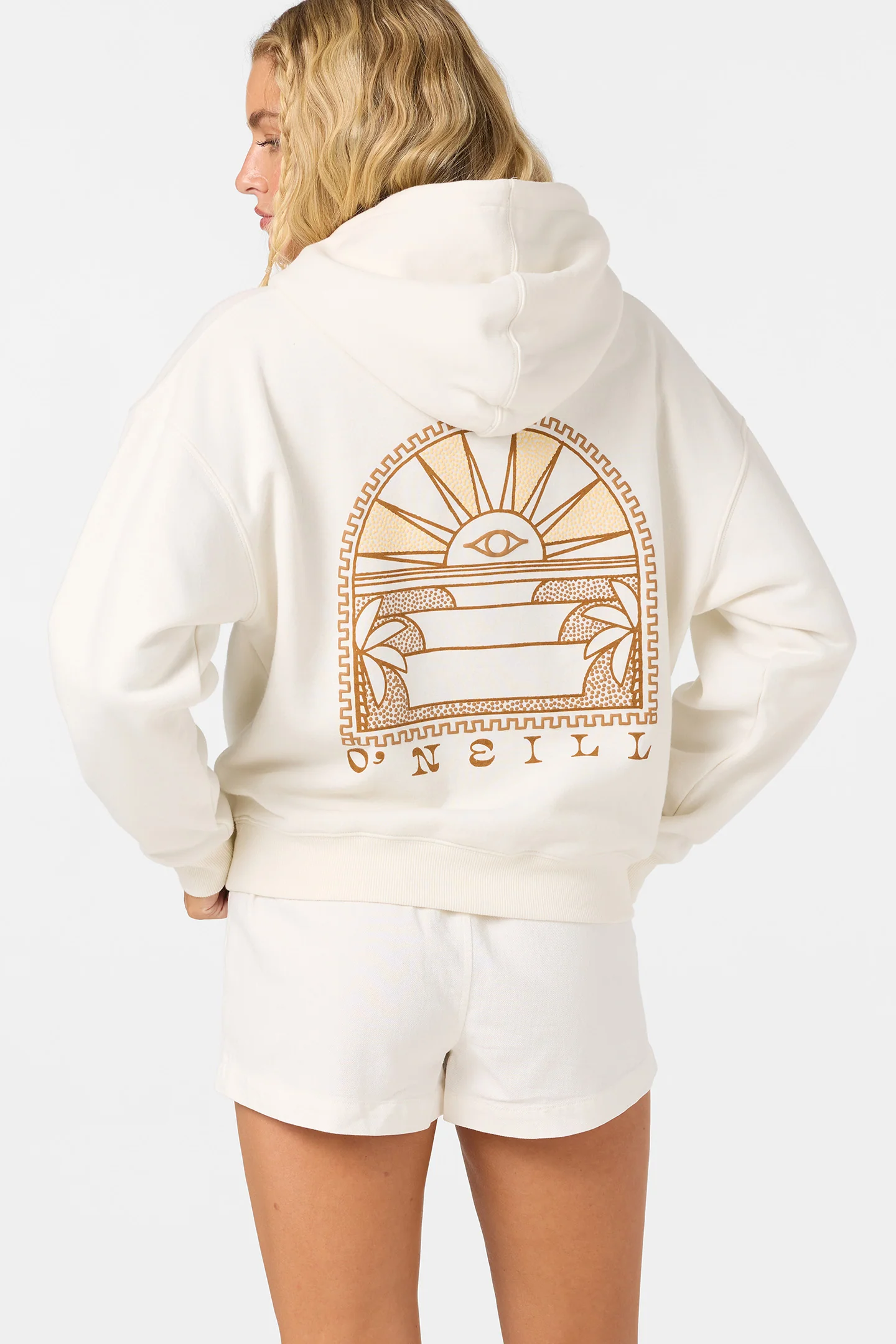 This is an image of Sun Eye Relaxed Hoodie