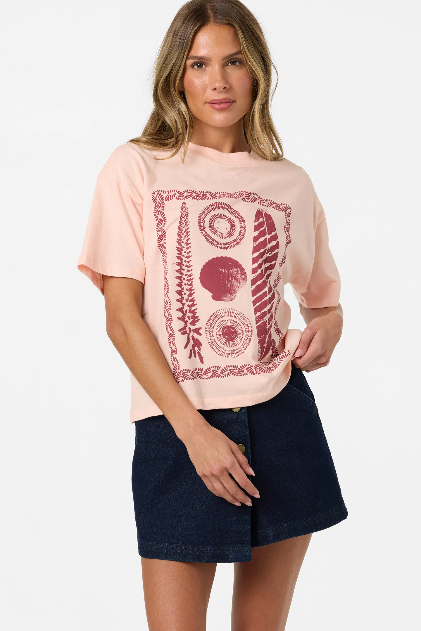 This is an image of Calico Easy Tee